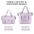thumbnail image 3 of Bolsa de viaje Trifabricy para mujer, grande, impermeable, color morado, 3 of 7