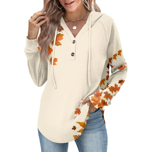 Womens Fashion Hoodies Pullover Oversized Sweatshirt Long SLeeve Drawstring Hooded Fall Shirts Loose Fit