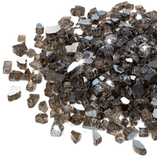 Fire Glass Stanbroil, 4 mm, reflectante, templado, 4,5 kg, bronce