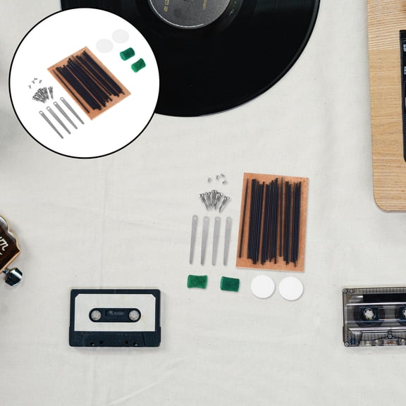 HOMEMAXS Saxophone Repair Kit with Cork Reeds Spring Hook Felt Pads for Wind Instrument Maintenance Includes