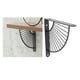 thumbnail image 3 of Estante de soporte de metal, soporte para colgar en la pared, decoración del sector, arte moderno de hierro Negro 20cm, 3 of 9