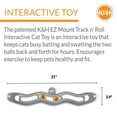 thumbnail image 2 of K&H Pet Products EZ Mount Track n' Roll Interactive Cat Toy Gray 23 Inches, 2 of 6