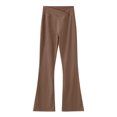 thumbnail image 3 of TZEWGL Girls Spring Summer Solid Full Length Flared Pants For Girl Yoga Leggings Flared Pants Clothes For Kids size 4-5T, 3 of 6