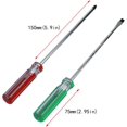 thumbnail image 2 of GFDYREE Magnetic Screwdriver Set 2 PCS, Magnetic 5mm Phillips and Flat Head Tips Screwdriver with 5.9 Inch Steel Shaft for Repair Home Improvement Craft, 2 of 3