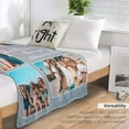 thumbnail image 6 of Custom Blanket with Picture Text Customized Photo Throw Blanket for Adult, Kids Personalized Family Photo Blanket for Mom, Dad, Grandma, Grandpa, Memorial Gifts for Christmas, Anniversary, Birthday, 6 of 6