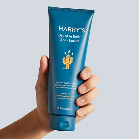 Harry's Men's Dry Skin Relief Body Lotion, Redwood Scent, 10 fl oz