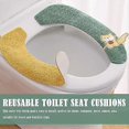 thumbnail image 2 of Reusable Toilet Seat Cushions 4 Pairs Washable Cute Toilet Seat Cushion Pads Soft Toilet Seat Cover Cushion, 2 of 5