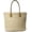 Beige, variant on Weekender Lightweight Synthetic Straw Shopper Tote Womens Shoulder Handbag