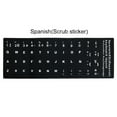 thumbnail image 2 of Deyuer Russian Spanish English French Letters PC Laptop Computer Keyboard Stickers,Spanish, 2 of 8