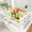 White, variant on Dish Drying Rack for Kitchen Counter with Utensil Holder, Large Capacity, Angled Drainboard, Rotating Spout, Removable to Clean