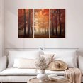 thumbnail image 2 of Elephant Stock Feel Wall Art - Horizontal Multi Panel Canvas - Living Room Wall Decor - Nature Multi Panel - Orange And Brown Decor By Ildiko Neer - 45" x 28", 2 of 4