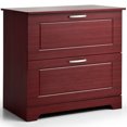 thumbnail image 1 of Gymax 2-Drawer Lateral File Cabinet w/Adjustable Pole for Legal/Letter Size File Brown, 1 of 10