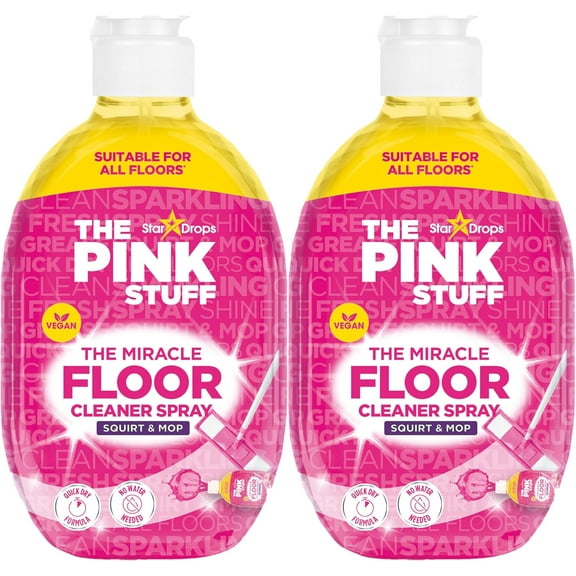 The Pink Stuff The Miracle Floor Cleaner Spray Squirt and Mop Multi Pack