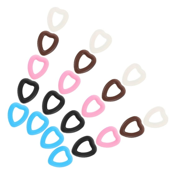 WHAMVOX Silicone Non Slip Glasses Grips 10 Pairs for Anti Slip Comfortable Wear in Multi Colors for Men