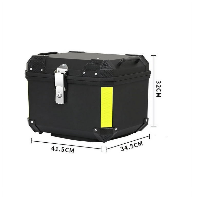 Motorcycle Top Box, Lockable Helmet Luggage Storage Rear Tour Box