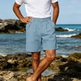 thumbnail image 4 of MHOSTAFH Men's Loose Fit Shorts Casual Pleated Summer Vacation Beach Shorts Stretch Dress Golf Shorts with Pockets, 4 of 9
