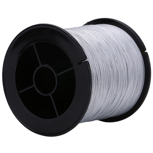 500 m PE trenzado 4 hilos líneas de pesca súper fuertes cordón de cuerda de pescado multifilamento gris oscuro (0,6)