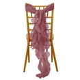 thumbnail image 6 of Efavormart Mauve Chiffon Curly Chair Sash for Wedding, Party, Event, Banquet, Ceremony Reception, Hotel Decoration Reception Chair Decor, 6 of 6