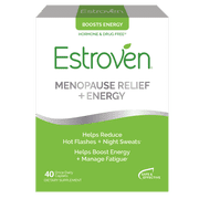 Estroven Menopause Relief + Energy Pill Supplements, Helps Manage Fatigue, Hormone Free, 40 ct