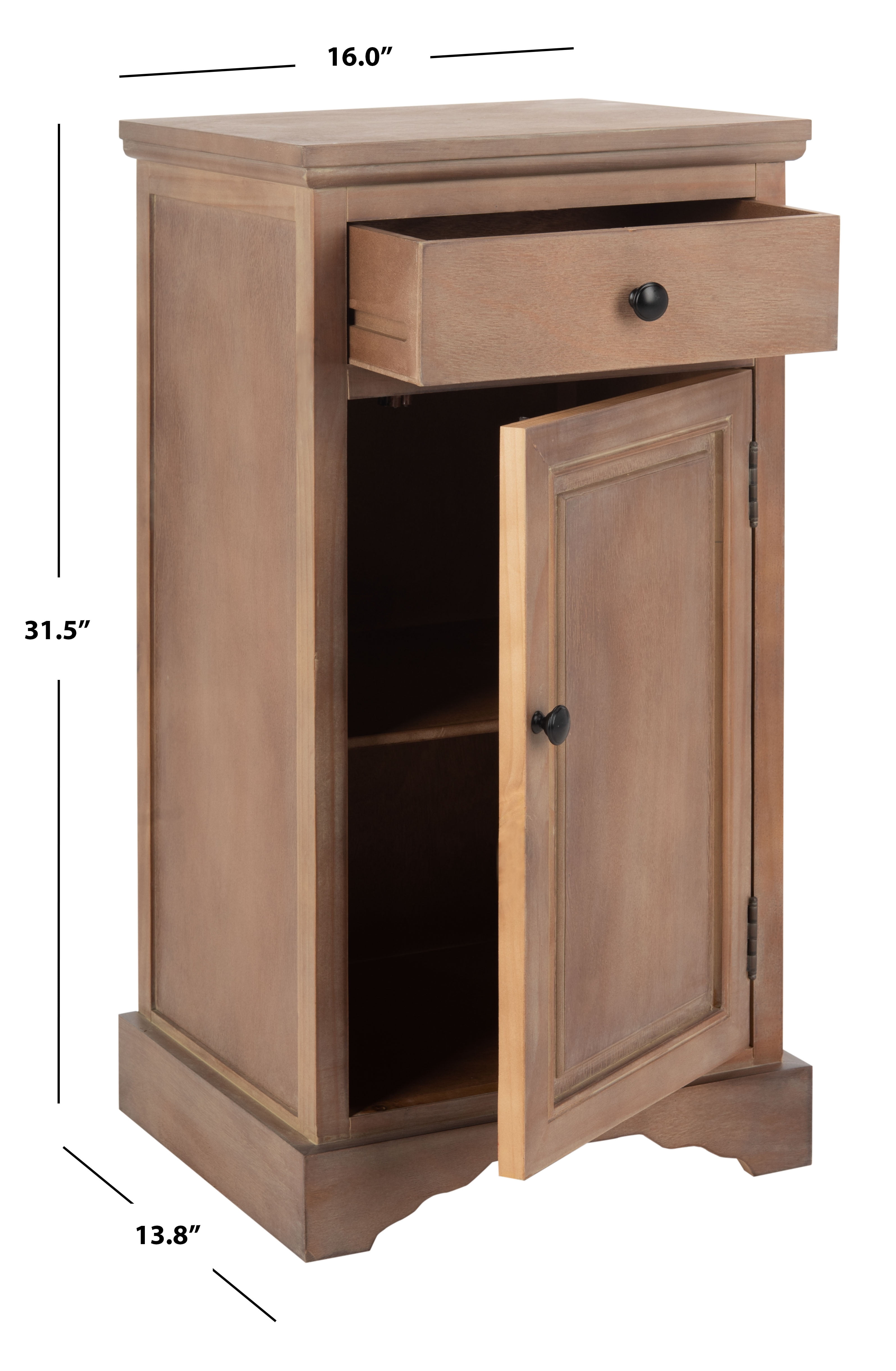 Safavieh Jett Storage Cabinet Washed Natural Pine – Incredible Rugs and  Decor