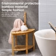 thumbnail image 5 of Corner Bathroom Stool,Natural Bench -slip Natural With -slip Stool Caddy Indoor, 5 of 5