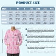 thumbnail image 7 of Binienty Pink Ribbon Women's Stretch Fabric Scrub Jackets Moisture-Wicking Breast Cancer Awareness Nurse Costume, Snap Front Medical Uniforms & Scrubs, for Clinic Pediatric Nurses Medical Students, 7 of 7