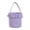 B, variant on Easter Gingham Fabric Picnic Basket Tote with Handles for Kids Egg Hunt Candy Storage and Blue Decorative Home Storage Multicolor