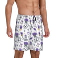 thumbnail image 2 of Sikiie Lavender Bicycle Mens Pajama Shorts, Lightweight Lounge Pant with Pockets Soft Sleep Pj Shorts for MenX-Large, 2 of 6