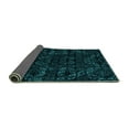 thumbnail image 2 of Ahgly Company Indoor Square Abstract Turquoise Blue Modern Area Rugs, 3' Square, 2 of 4
