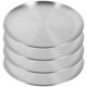 thumbnail image 3 of Pizza Baking Pan Stainless Steel Round Oven Tray for 4Pcs Versatile Use, 3 of 5