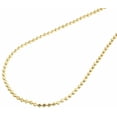 thumbnail image 2 of 10k Yellow Gold Moon Cut Style Link New Solid Chain Necklace 2mm 26", 2 of 5