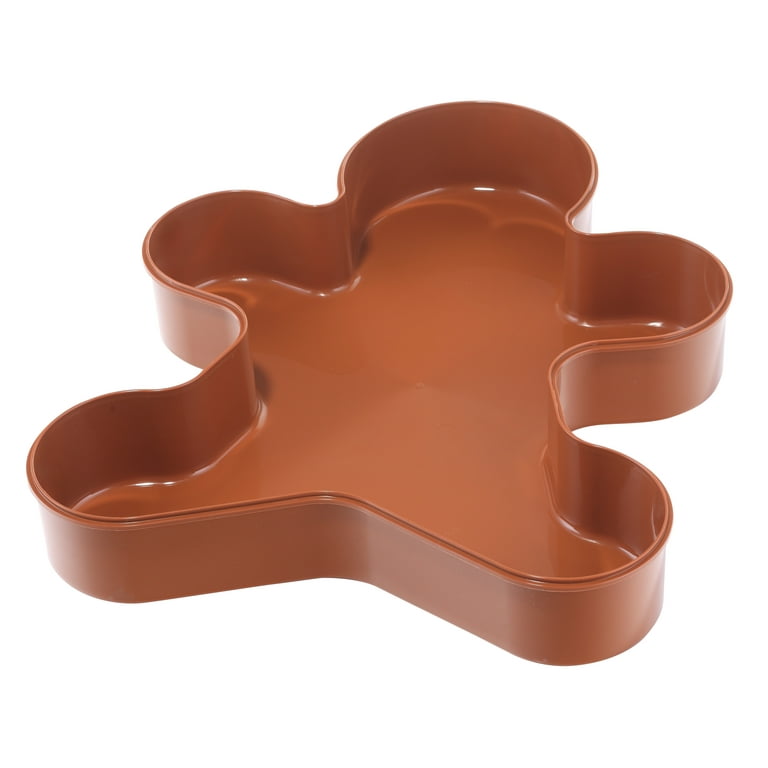 Plastic Gingerbread Man Christmas Container, 13.75" x 17", by Holiday Time