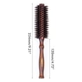 thumbnail image 2 of Cepillo De Pelo Portátil, Peine Redondo Antiestático, Cepillo De Pelo Rizado, Mango De Madera, Peine Para Peinar El Cabello Monstrate CE007917-01, 2 of 6