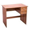 thumbnail image 5 of Sesslife Computer Desk with 2 Storage Drawers, Home Office Desk with Wooden Frame and 35.43" L x 19" W Desktop, Wooden Desks for Home Office Bedroom Living Room, Oak, 5 of 10