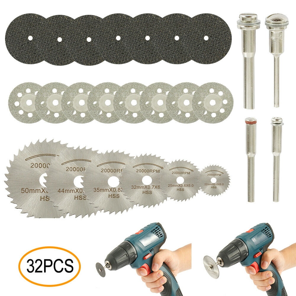 6 PIECE HSS SAW DISC SET CUTTING WHEELS MINI BLADES ROTARY DRILLS L3O4