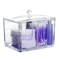 thumbnail image 3 of Clear Plastic Organizer Box Makeup Divided Box With Lid For Makeup Brushes Lipsticks, 3 of 6