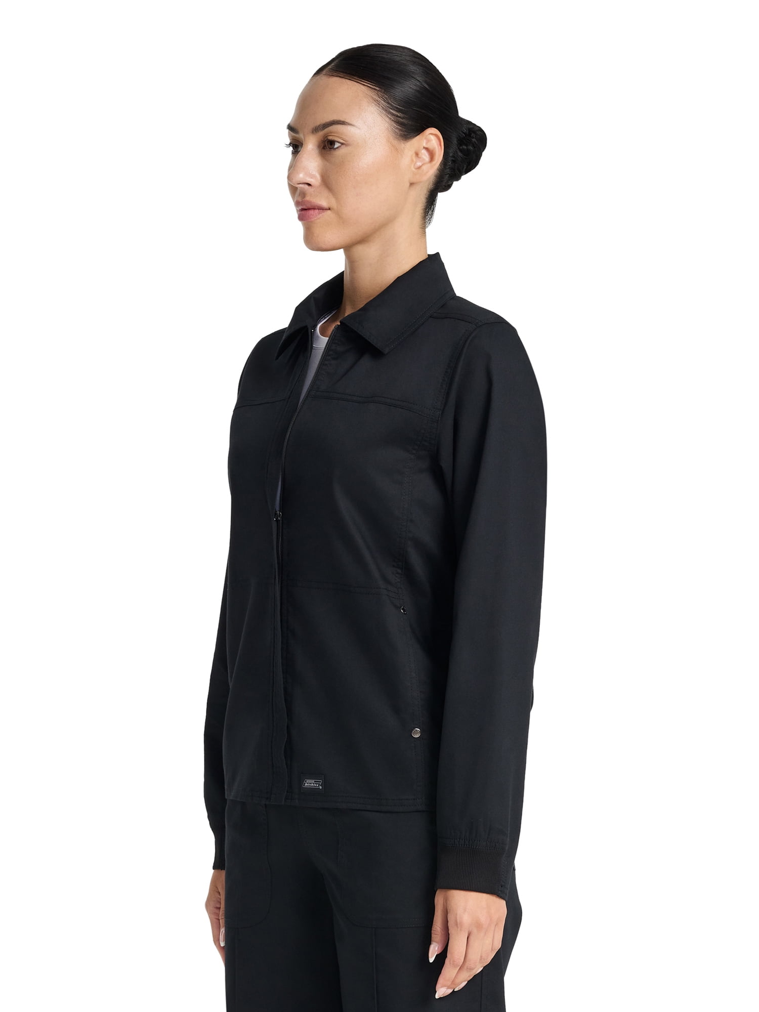 Genuine Dickies Women's Collared Zip Scrub Jacket