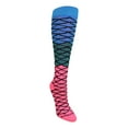 thumbnail image 2 of Neon Mermaid Over the Calf Socks (Electric Blue/Teal/Neon Pink, Small), 2 of 2