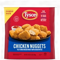 Tyson White Meat Chicken Nuggets, Family Pack, 64 oz (Frozen, Fully Cooked)