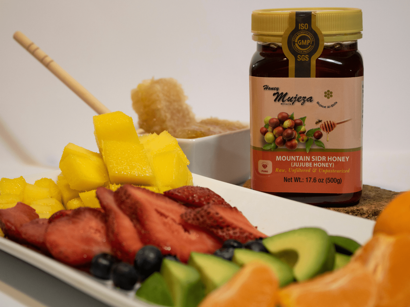 Authentic Mountain Sidr Honey – Jujube Honey, Supports Mental Health, Memory and Cognition, 100% Natural, Raw Liquid Honey, Gluten Free (250g/ 8.8 oz)