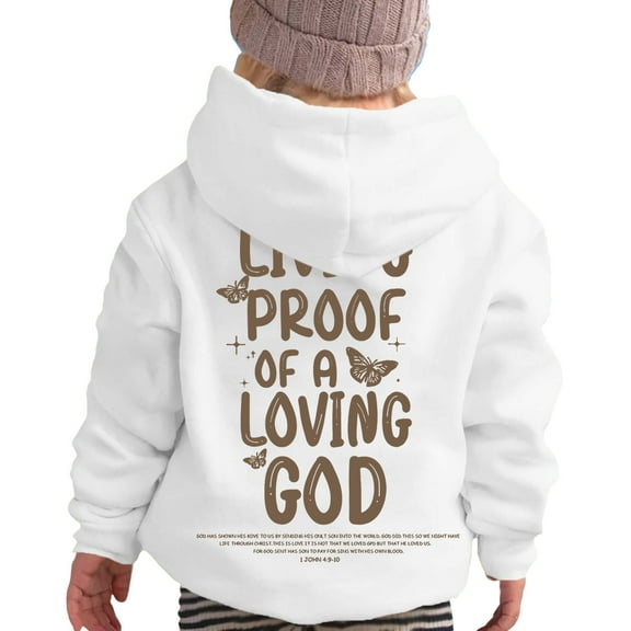 LUOGENLI Hoodies for Girls 11-12 Black Girls Hoodies & Sweatshirts for Winter Casual Wear Round Neck Letter Print Pullover for Kids Ages 2 13 Outdoor and Daily Comfort White Size 9-10 Years