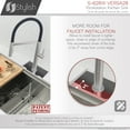 thumbnail image 5 of Stylish Undermount 28" Stainless Steel Double Bowl Workstation Kitchen Sink with 7 Accessories S-628W, 5 of 14