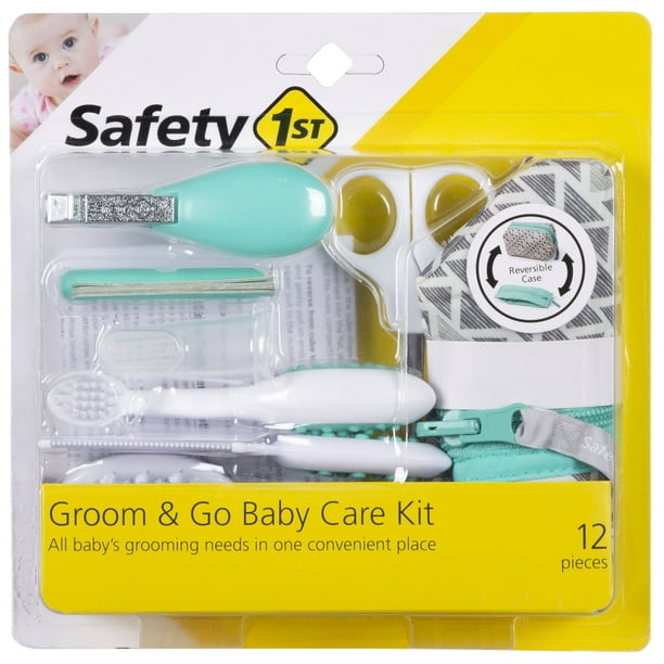 Safety 1ˢᵗ Groom & Go Baby Care Kit, Pyramids Aqua