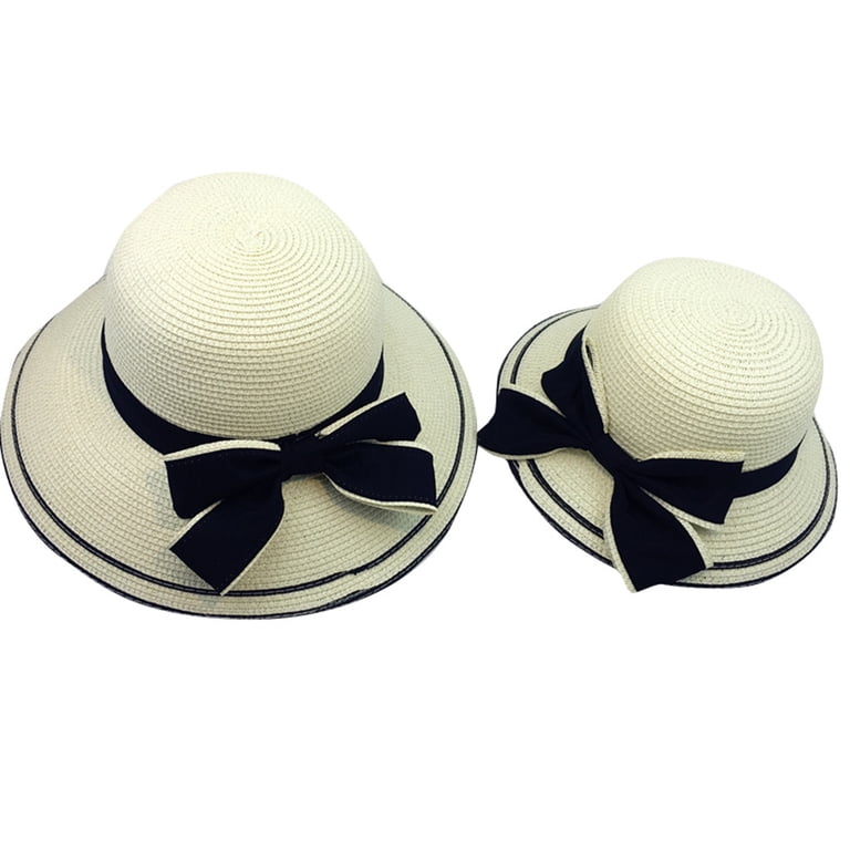 Skpblutn Sun Hat Summer Parent-Child Women Baby Kids Girl 