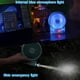 thumbnail image 4 of efluky Mini ventilador de escritorio de 3 velocidades, funciona con pilas recargables con luz LED, ventilador USB portátil silencioso para el hogar, oficina, viajes, camping, exterior, interior, 4,9 p, 4 of 5