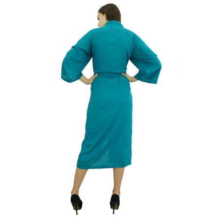 

Bimba Women Long Solid Belt Robe Soft Modal Cotton Wrap Round Plain Bath Robe