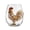 B, variant on Glass Cup Farm Chicken Rooster Stemless Glasses Styles Floral Print Tumbler Cups Farmhouse Drinking Cute Lover Tabletop Glassware 2D