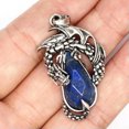 thumbnail image 5 of HOOUN Natural Dragon Hexagon Healing Reiki Crystal Quartz Stone Pendant Necklace Gifts-Lapis Lazuli, 5 of 6