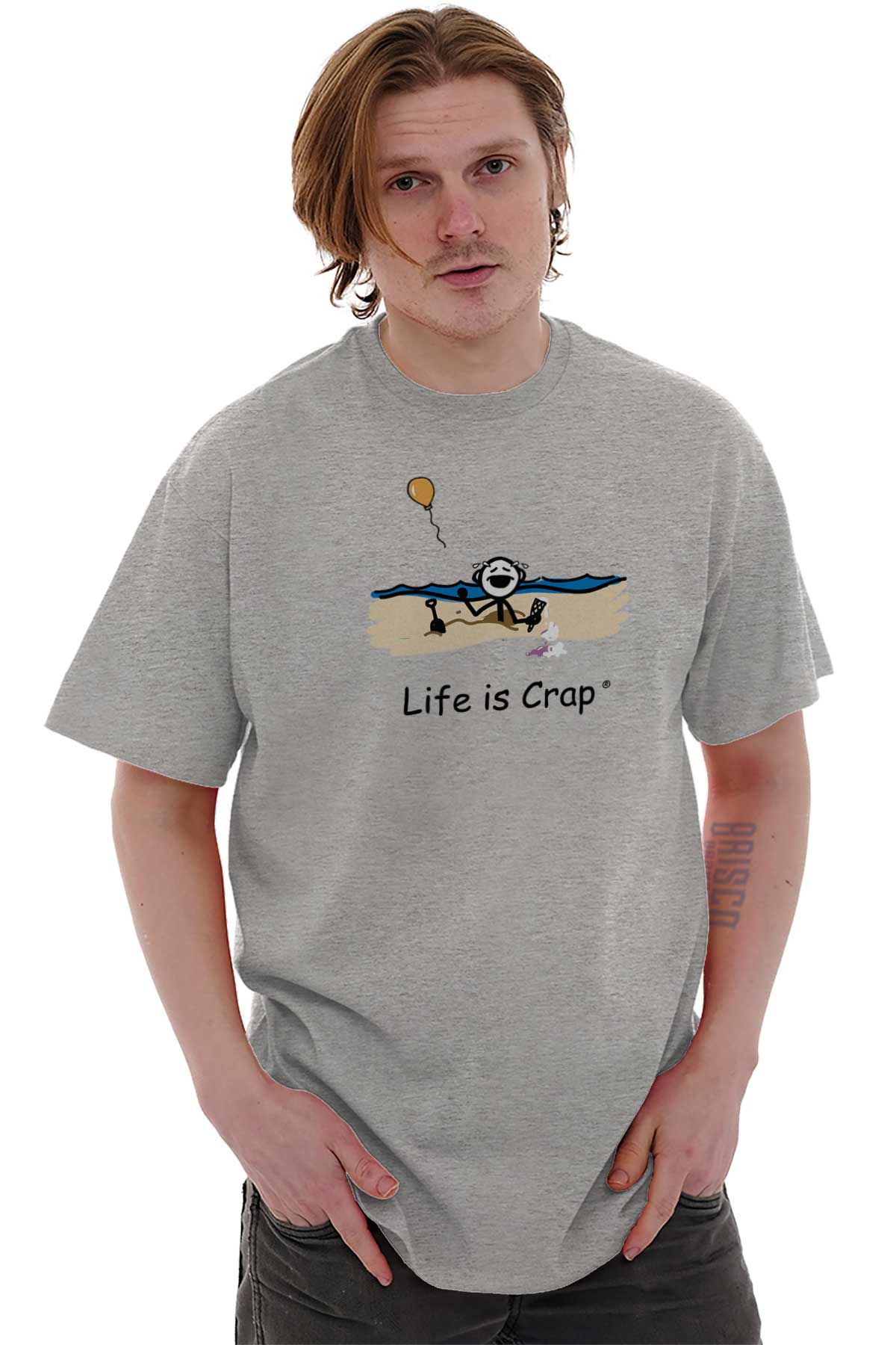 Life Is Crap Short Sleeve T-Shirt Tees 