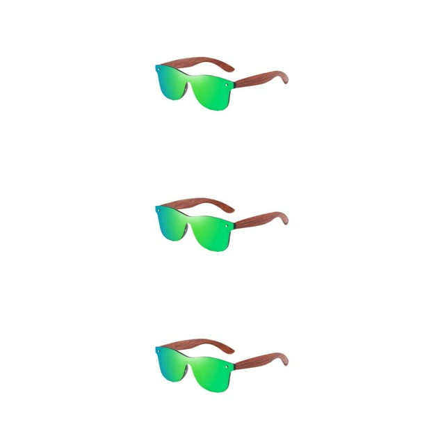 Baohd Natural Wooden Fashion Lightweight Frame Protection Fashionable Wooden Men green 3Set